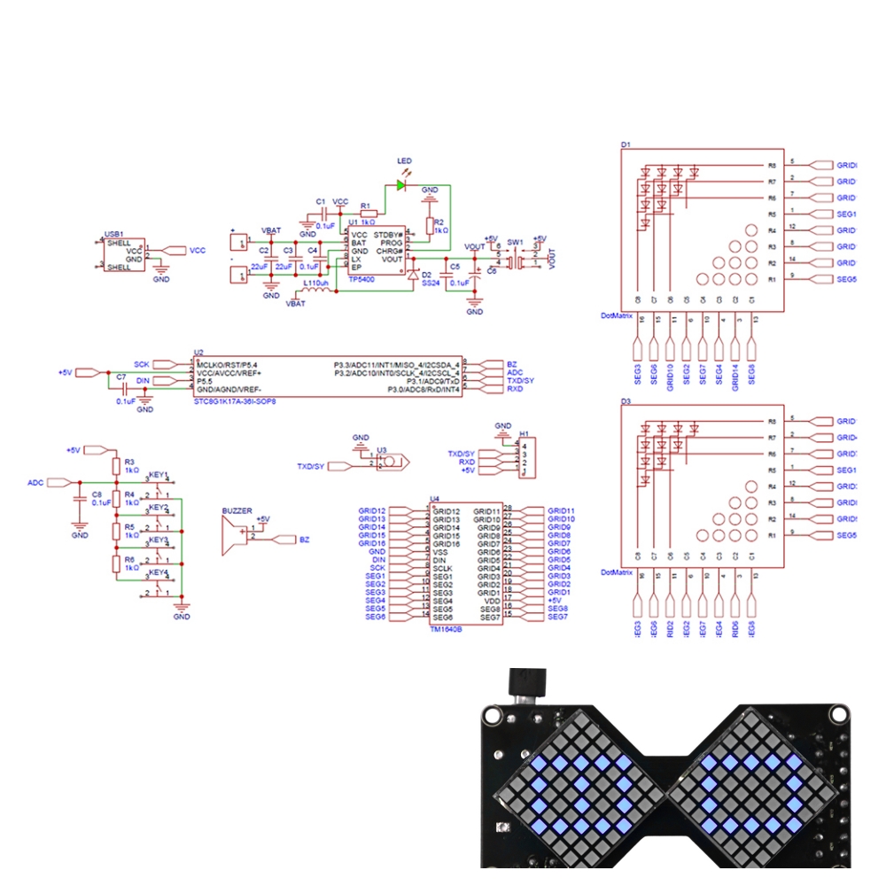 Diy Electronics For Adults - DIY Cyfrowe Klepsydry LED Dot Matrix