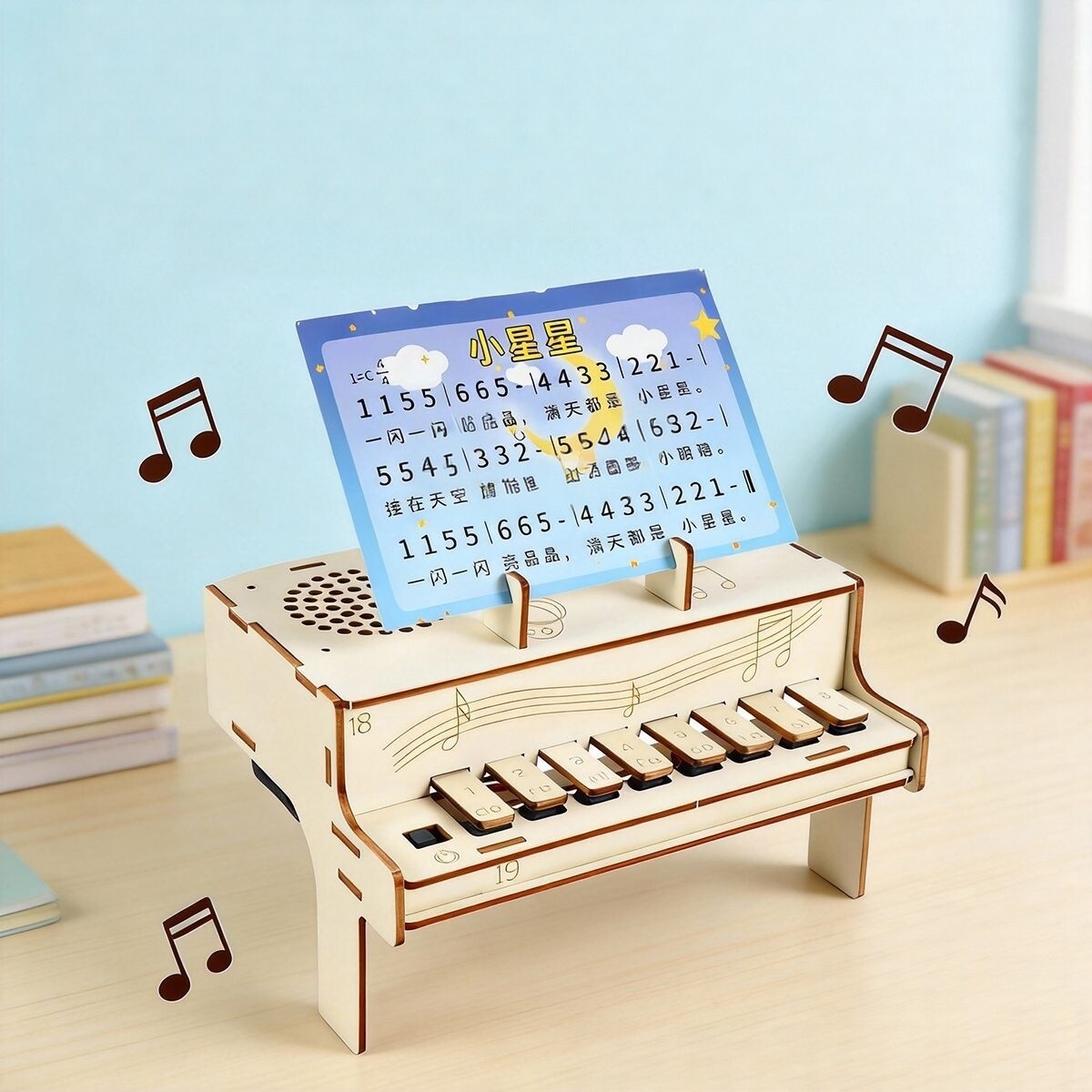 Diy Electronics For Adults - Zestaw do samodzielnego montażu drewnianego pianina