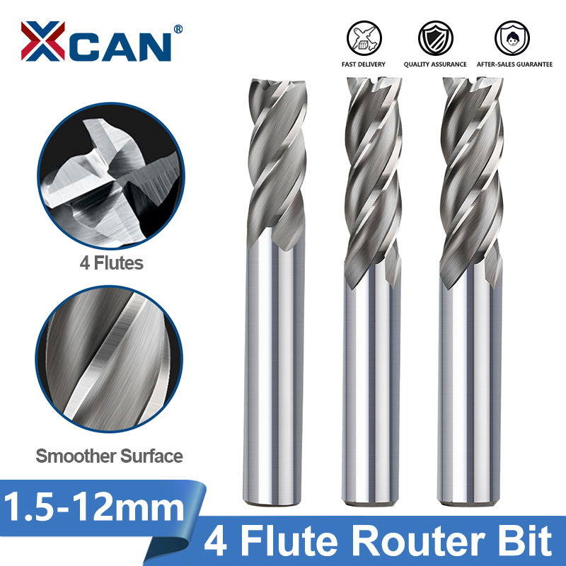 Diy Cnc Router Electronics - XCAN 4 Flute End Mills HSS
