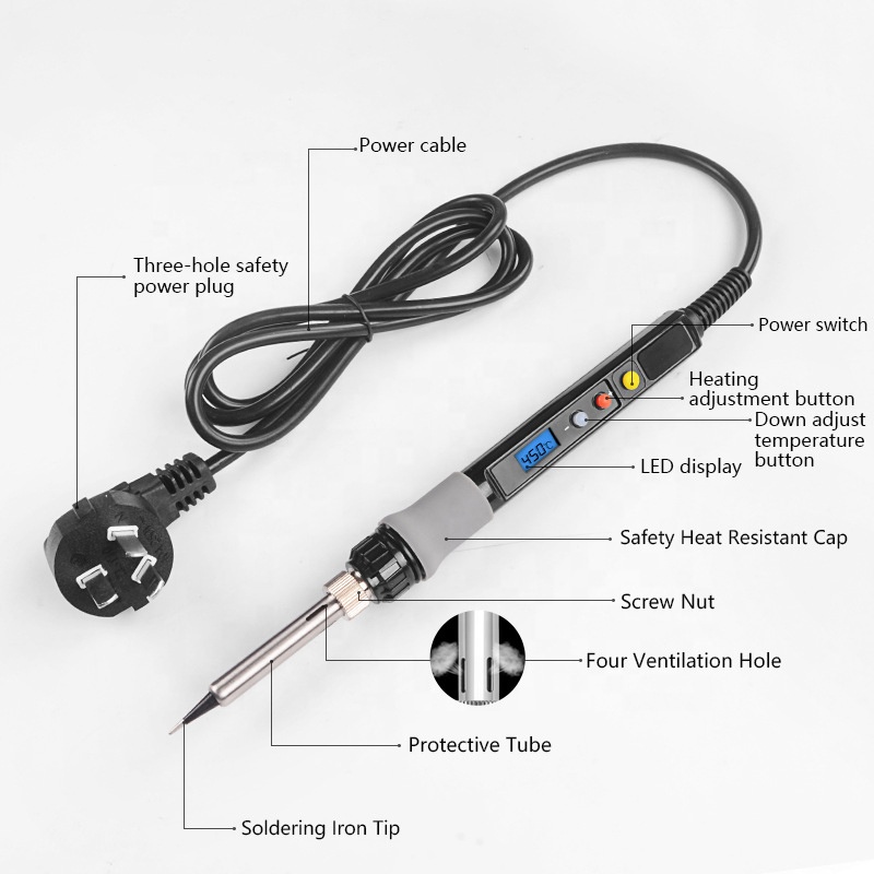 Cyfrowy wyświetlacz, elektrycz – Soldering Iron Kit recenzja i cena