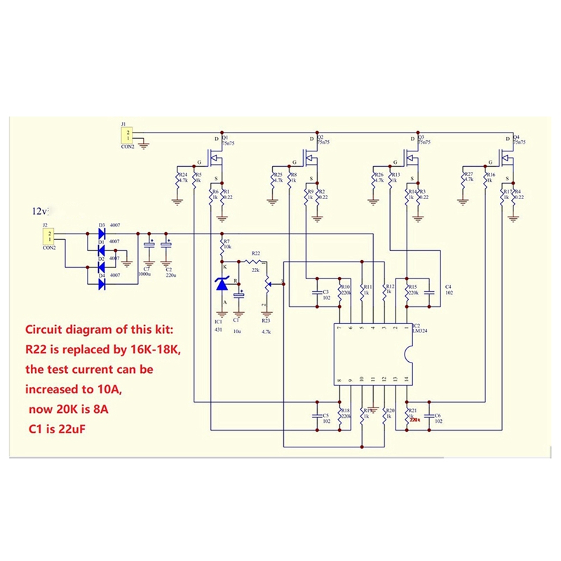 Zestawy DIY 150W 10A Tester Po – Diy Electronic Load recenzja i cena