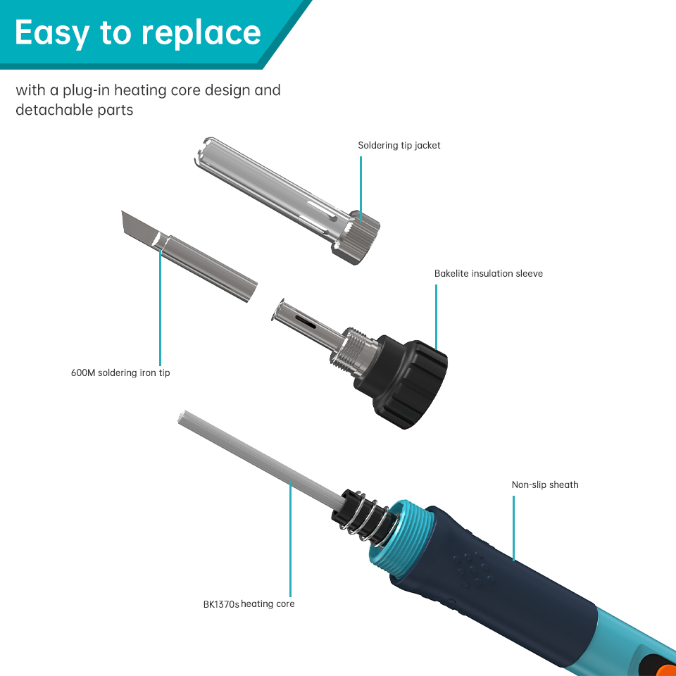 Zestaw lutownicy Bakon 90W z r – Soldering Iron Kit recenzja i cena