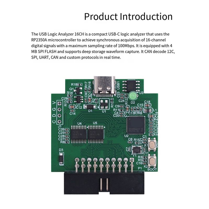 Mikrokontroler AAAF RP2350A, 1 – Logic Analyzer Usb recenzja i cena