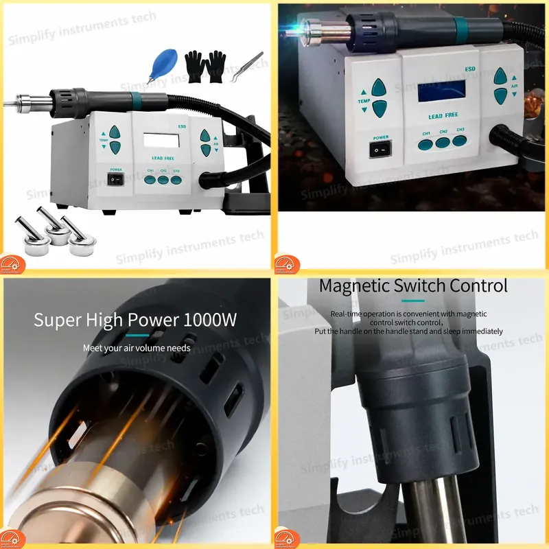 Pistolet na gorące powietrze S – Diy Soldering Station No Electronics recenzja i cena