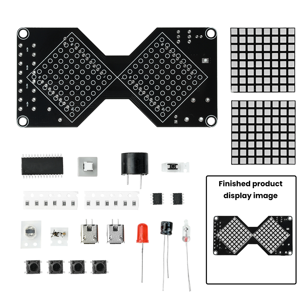 Elektroniczny zegar z matrycą  – Diy Electronics For Adults recenzja i cena