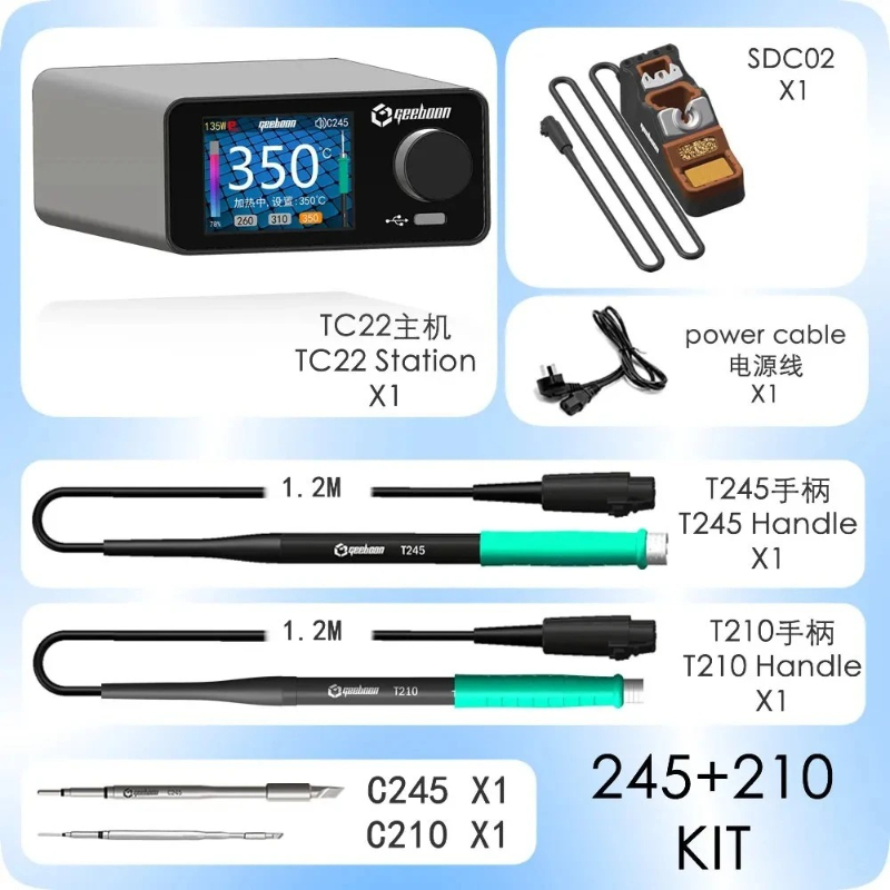 Zestaw stacji lutowniczej GEEB – Soldering Iron Kit recenzja i cena