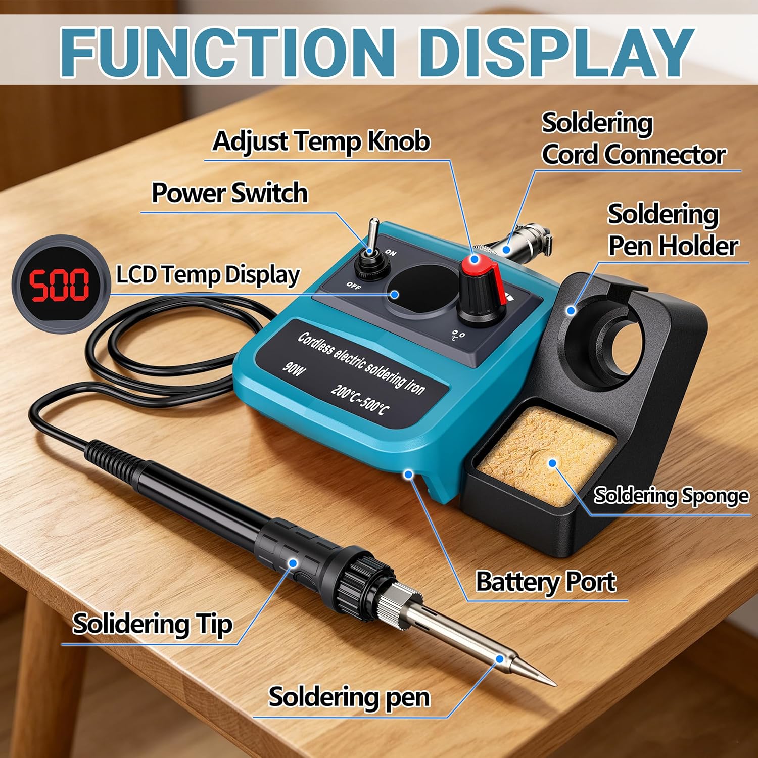 Zestaw cyfrowej, bezprzewodowe – Soldering Iron Kit recenzja i cena