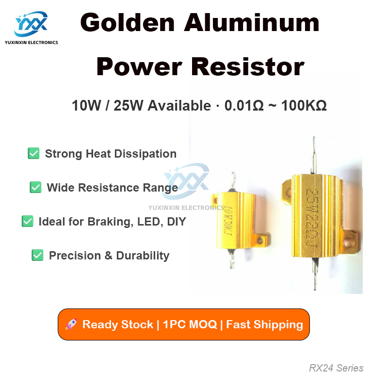 1 SZT. Rezystor mocy RX24 10W  – Diy Electronic Load recenzja i cena