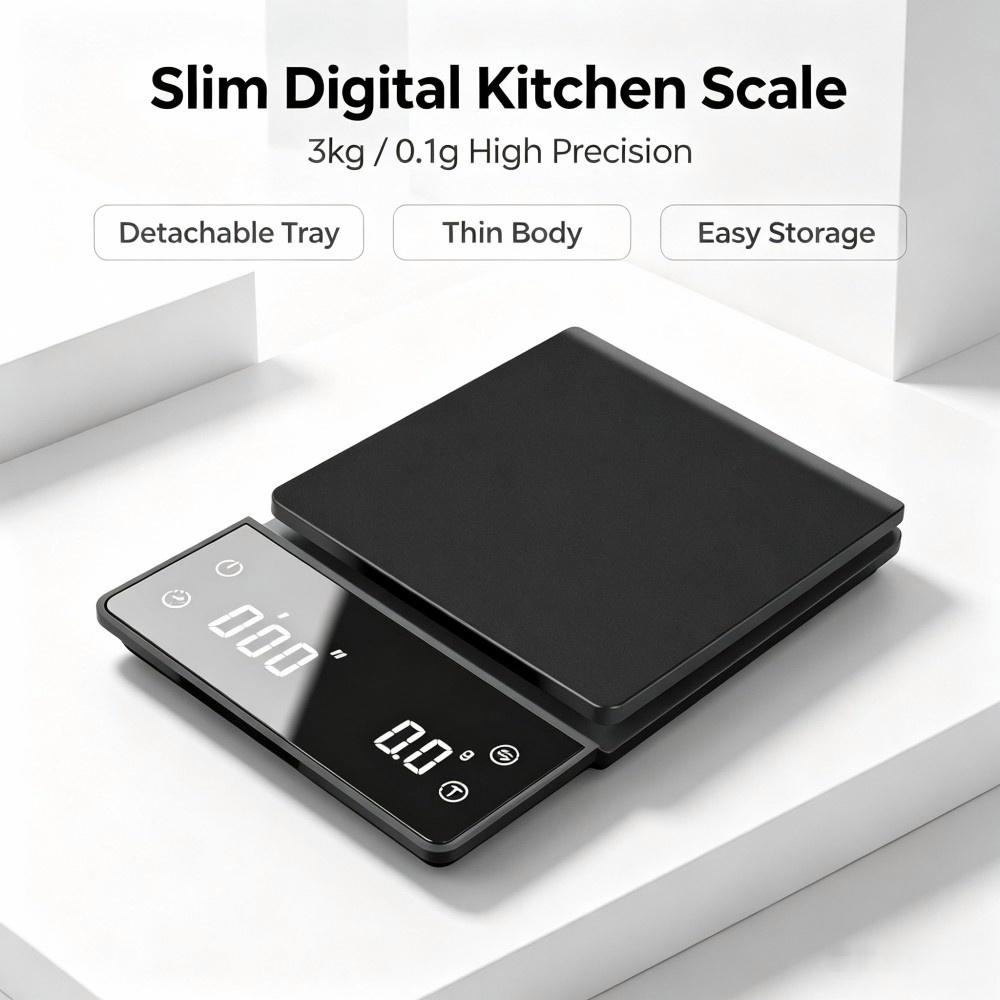 Waga kuchenna LED 3KG‑0.1g, cy – Diy Electronics Shop recenzja i cena